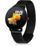 Resim Leerybee Woom Watch - Ios Android K9 Çift Kordonlu Siyah Akıllı Saat Nabız Adım Uyku Tansiyon Ekg 
