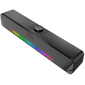 Resim LENOVO Thinkplus Masaüstü Bluetooth Aux Soundbar Hoparlör Rgb Işıklı Ts33-b 