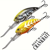 Resim 1pc 15Cm (5.9In) / 41.5G (1.46Oz) Yüksek Kalite Suni Sert Balık Yemi, Bass Yemi, Derin Dalış Kaya Çipura, Crankbait 