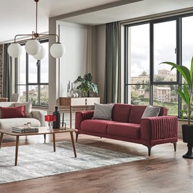Resim Nova Ikili Yataklı Koltuk - Bordo 