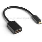 Resim Dark Micro HDMI to HDMI (Dişi), Altın Uçlu Dönüştücü Kablo (DK-HD-AHDMIXMICRO2) 