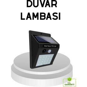Resim Mey Ithalat® 20 LED Güneş Paneli Aydınlatma - Fotoselli ve Hareket Algılamalı Dış Mekan D 