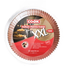 Resim COOK Airfryer Pişirme Kağıdı XXL 25'li 