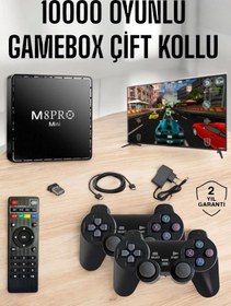 Resim Genel Markalar Tv Box Çift Oyun Kollu 10000 Oyunlu Atari 