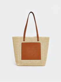 Resim LC Waikiki LCW ACCESSORIES Kadın Hasır Plaj Çantası 