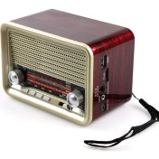 Resim Shopwave Nostalji Radyo Nns NS-1537BT Şarjlı Fm Radyo Bluetooth USB Aux 