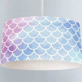 Resim Çocuk Odası Sarkıt Avize Bulut Desenli Abajur Avize 