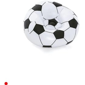 Resim MarkEntegra Futbol Topu Tasarımlı Şişme Koltuk – Siyah/beyaz 