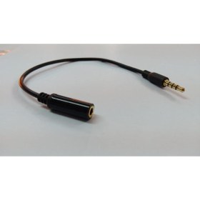 Resim Mykablo 3.5 Mm Stereo 4 Boğumlu (trrs) Uzatma Kablosu 20 Cm 
