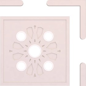 Resim Motifpiyer Tavan Spot Göbek KENARLI-KARE-74-60X60 L-Dis Citali 