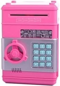 Resim Bilger Elektronik Işıklı Sesli Şifreli Kasa Otomatik Kağıt Para Alan Kasa Atm Şifreli Pilli Kumbara, kumbara2045 