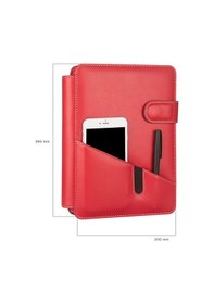 Resim Organizer Ajanda Tarihsiz Kareli 20x26 CM - Kırmızı 