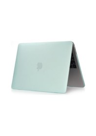 Resim Apple Uyumlu MacBook Air 13.3'' A 1466 A 1369 Kılıf Mat Doku Hardcase Kapak Açık Yeşil 
