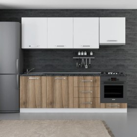 Resim Minar 240 Cm Mutfak Dolabı Beyaz Dore 240-D9 