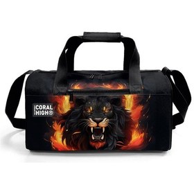 Resim Coral High Siyah Aslan Desenli Spor Çantası 27540 Siyah 