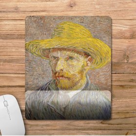 Resim Pixxa Van Gogh - Self-portrait With Straw Hat - Otoportre Bilek Destekli Mousepad Model - 6 