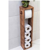Resim Wc Kağıtlık Tuvalet Kağıtlığı Ahşap Banyo 3008 