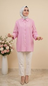 Resim Miss Hece Tunik 7638 - Pembe / Xl(44-46) 