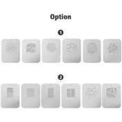 Resim Pazly 6 Adet Metal Işık Efekt Plakası - Gümüş Renk Kırsal/pencere Desenli Fotoğrafçılık Aydınlatma Aksesuarları 8x6.1cm 