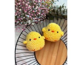 Resim Modinova Amigurumi Yumoş Civciv Oyuncak (1ADET) 
