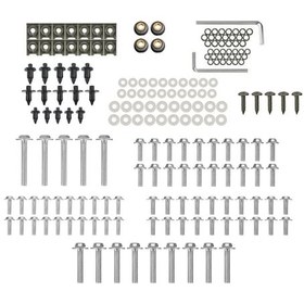 Resim Yaozixa 194 Parça Motosiklet Fairing Tamir Çivisi Seti, Inox Çelik, Yzf R6/r1/r3/r25/fz07/fz09 Uyumlu, Gümüş Renkli, Dayanıklı Ve Konforlu Montaj 