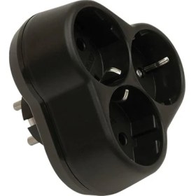 Resim Viko Topraklı Üçlü Siyah Fiş Priz 