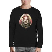 Resim Vecihi Siyah Çocuk Sweatshirt Siyah 
