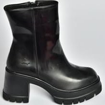 Resim fox SHOES V965065808 Rugan Kalın Topuklu Kadın Bot 
