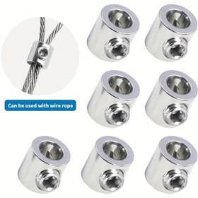 Resim 10 adet 1/2mm Paslanmaz Çelik Kablo Klipsi - Tek Delik Tasarımı, Yüksek Dayanıklılık, Korozifazaya Dayanıklı Tel Halat Sabitleme, Güvenli Kavrama için Uygun, 1.5mm-2mm Halatlar için, Ağır Hizmet Yapma, Güvenli Kavrama Sabitleme | Ağır Hizmet Kablo Klipsleri | Dayanıklı Kablo Destekleri, Kablo Organizatörleri 