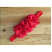 Resim El Yapımı Çiçekli Kız Bebek Bandana,lazer Kesim Şifon Çiçekli Saç Bandı 