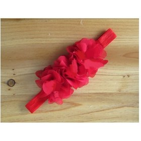 Resim El Yapımı Çiçekli Kız Bebek Bandana,lazer Kesim Şifon Çiçekli Saç Bandı 