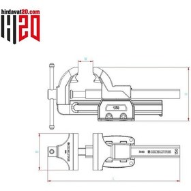 Resim Izeltaş Dövme Çelik Mengene 175Mm - 7400300175 