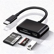 Resim 1PC USB C SD Kart Okuyucu Adaptörü Tip C Micro SD TF Kart Okuyucu Çok Fonksiyonlu 7.62 Cm 1 OTG Adaptörü Laptop IPad PC MacBook Telefon Kamera için 