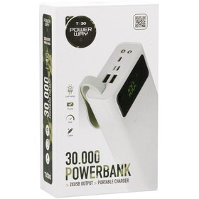 Resim Powerway Tx30 30000 Mah Dijital Göstergeli Powerbank 