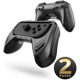 Resim Nintendo Switch Joy-con İçin Black-mumba Grip, Nintendo Switch Joy-con İçin 2'li Paket Anahtar Denetleyici Tutma Kolu Kiti Siyah 
