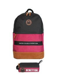Resim United Colors Of Benetton Retro Erkek Çocuk Çanta Seti - Siyah - Kırmızı Siyah - Kırmızı 