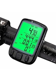 Resim Techtic Sunding Bisiklet Km Hız Göstergesi Işıklı Led Ekranlı Siyah 