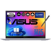 Resim Asus Vivobook S 14 Flip Intel Core i5 1335U 24GB 2TB SSD 14 inç Wuxga Dokunmatik Windows 11 