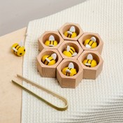 Resim Ahşap Petek Oyuncak, Bilişsel ve İnce Motorik Gelişimi Destekler 