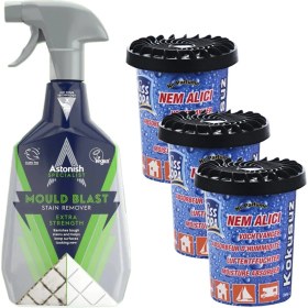 Resim Astonish Küf Temizleyici 750 ml +Miss Flora Nem Alıcı - Küf - Rutubet Önleyici 200 G 3 Adet 