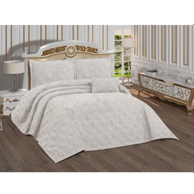 Resim Goldroom Aysima 4 Parça Yatak Örtüsü Krem 