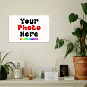 Resim 2D Düz, Kişiselleştirilmiş Alüminyum Tabela - Canlı Kırmızı & Beyaz Metinli Dayanıklı Hava Dirençli Metal Tabela, Kişiselleştirilmiş Fotoğraf/Metin/İsim - Bahçe, Arka Bahçe, Veranda Dekoru - Ev ve Dış Mekan Kullanımı için Özelleştirilebilir Uyarı İşareti, Özel Metal Tabela Dış Mekan, Veranda Süslemesi, Oda Dekorasyonu İçin Mükemmel 
