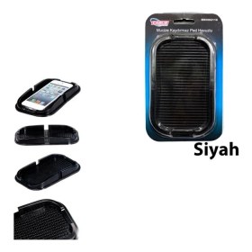 Resim Solveks Kaydırmaz Ped Havuzlu Siyah Oto Aksesuar Premium 