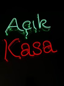 Resim Store Açık - kasa yazısı neon set 