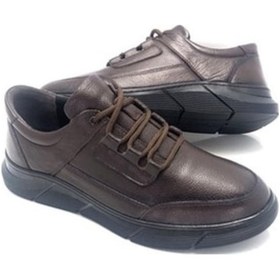 Resim Umut Hakiki Deri Tam Ortopedik Kışlık Erkek Ayakkabı-Kahve (552975730) Kahverengi 