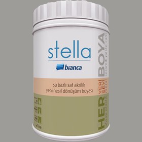 Resim Bianca Taş 1 Litre Stella Su Bazlı Saf Akrilik Boya (611G_1090_1.00) 