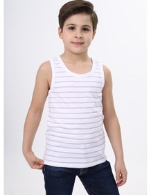 Resim Toontoy Kids Toontoy Erkek Çocuk Çizgili Atlet Açık Lila 
