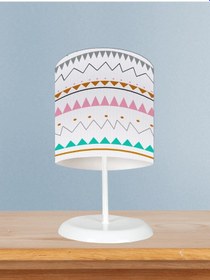 Resim Mekta Home Bebek Ve Çocuk Odası Zikzak Desenli Abajur 