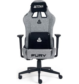 Resim Titanseat Fury Chromium Kumaş Oyuncu Koltuğu Gri 