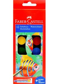 Resim Faber Castell 4 Lü Boyama Seti 12 Li Kuru + Keçeli + Pastel + Sulu Boya + Sıvı Yapıştırıcı 